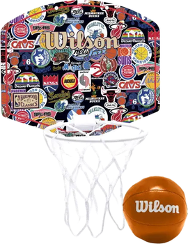 Набор баскетбольный Wilson NBA Team Retro Mini Hoop (WZ6017301)