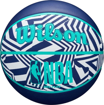 Мяч баскетбольный Wilson NBA DRV Plus Dazzle Camo BSKT Indigo Size 5 (WZ3016102XB5)