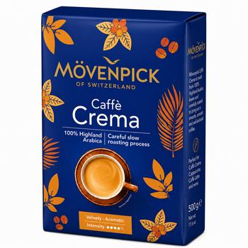 Молотый кофе Movenpick Caffè Crema 500 г — 100% Highland Arabica