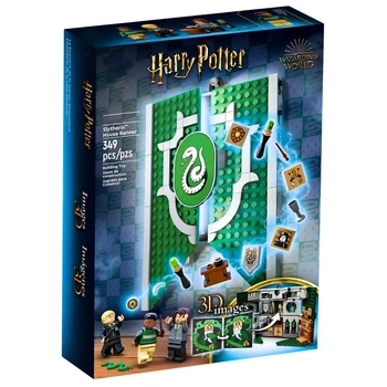 Конструктор Harry Potter Флаг Слизерин 349 деталей магическая комната общежития с фигурками для детей и фанатов Гарри Поттер