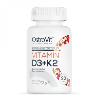 Витамин Д3 + витамин К2 OstroVit (VITAMIN D3 + K2) 90 таблеток