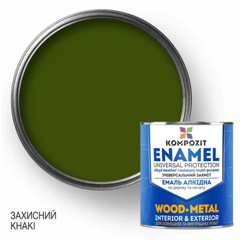 Емаль алкідна ПФ-115 Kompozit, Глянець, Захисний 0,9 кг