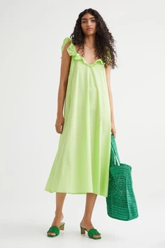 Сукня максі H&M салатовий ZMHJR867 XS
