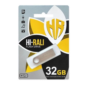 USB Flash Hi-Rali Shuttle, 32 Гб., Золотой - 335727