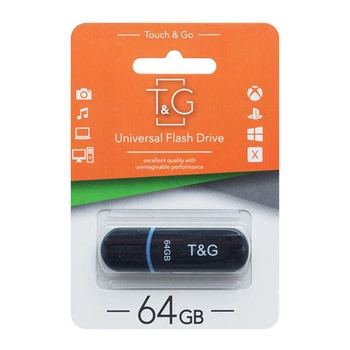 USB Flash T&G Jet 012, 64 Гб., Чорний - 335739