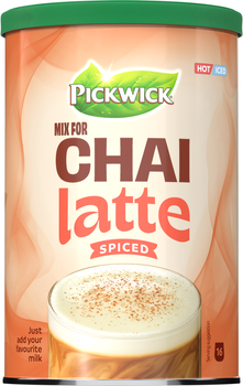 Растворимый напиток Pickwick Chai Latte Spiced на основе черного чая Ароматизированный для приготовления пряного чая латте 240 г (8711000610848)
