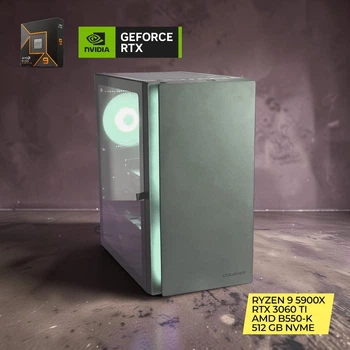 Игровой ПК AMD Ryzen 9 5900X / RTX 3060 Ti / 16 GB RAM / 512 GB NVMe / ASUS PRIME AMD B550 / WINDOWS 11 PRO