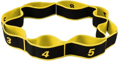 Еспандер PowerPlay Fitness Band 88х4 см з петлями для розтяжки Жовтий (PP_4311_Yellow)