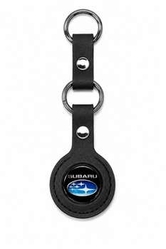 Брелок ручна робота SUBARU натуральна шкіра 40 мм