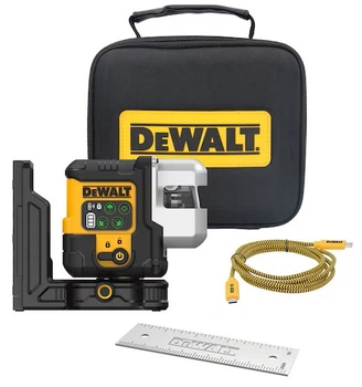 Laser krzyżowy DeWalt Z zieloną wiązką z kablem USB-C (5035048810804)