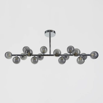 Люстра Linef MJ17L-1000 CH+GR