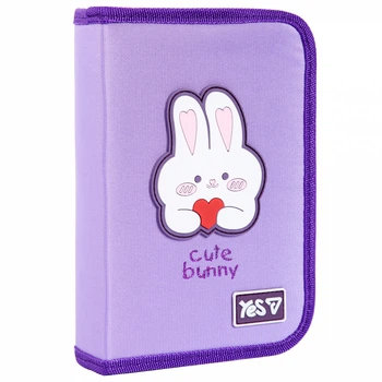 Пенал твердий одинарний з двома клапанами Yes HP-04 Cute Bunny 533740