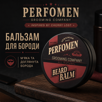 Бальзам для бороды PerfomeN Beard Balm Inspired by Cherry Lost 45 мл для увлажнения смягчения и укрепления