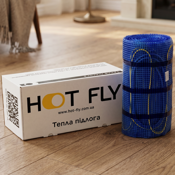 Двухжильный нагревательный мат HOT FLY HFM 200 Вт/м2 под плитку и ламинат 3000 Вт