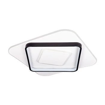 Потолочная декоративная светодиодная LED люстра 68 W Черная (26178)