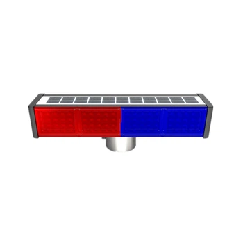 Солнечный стробоскоп Beifute LED сигнальный мигающий красно-синий