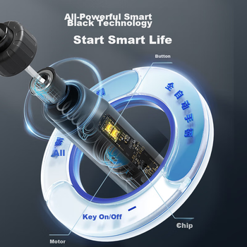 Электрический зонт JD Original Pro Smart Technology, самозакрывающийся одной рукой, для защиты от солнца, черный, 23 дюйма (100 см).