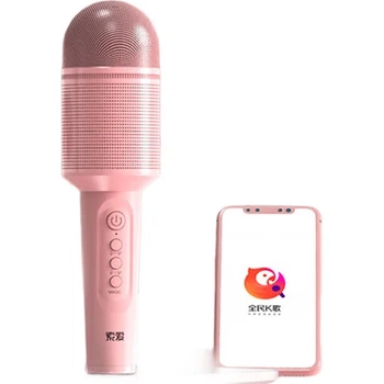 Микрофон Soaiy MC8AI беспроводной со звуковой картой для караоке