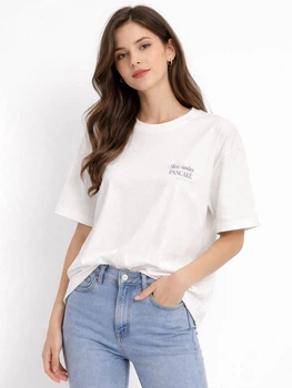 Футболка бавовняна жіноча ONLY 15372195 XL Bright White (5715871564111)