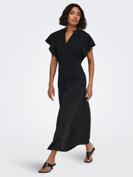 Платье длинное летнее женское ONLY 15374274 L Black (5715873839804)