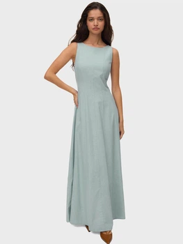 Платье длинное летнее женское Vero Moda 10346280 XS Laurel Wreath (5715871259239)