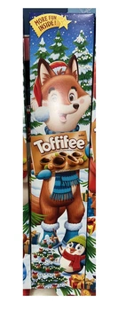 Набір Шоколадні цукерки в коробці та Ігри Новорічні Storck Toffifee Santa&Friend Fox Тофіфе Санта і друзі Висока коробка 3шт 375г