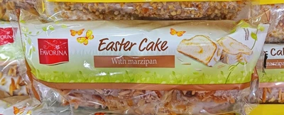 Штоллен Великодній Favorina Easter Cake Stollen with Marzipan Фаворіна кекс пасхальний з марципаном та мигдалевими пелюстками 400г