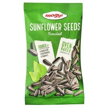 Насіння Соняшника Біле Mogyi Sunflower Seeds Roasted Big Модьі без солі Смажене без масла вакуум Пакет 200г