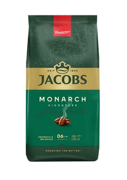Кава в зернах Jacobs Monarch Signature Aromatic&Balanced Якобс Монарх Збалансованй аромат Арабіка 1000г
