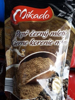 Перець чорний Мелений Mikado Pepr cerny Mlety Przypraw Мікадо Приправа Універсальна Зіп застібка 100г