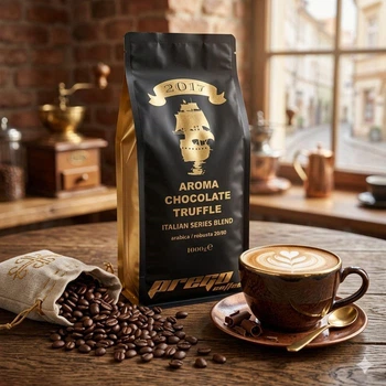 Кава в зернах Prego Aroma Chocolate Truffles Coffee Italian Series Blend Arabica-Robusta Прего бленд шоколад Трюфель 1000г