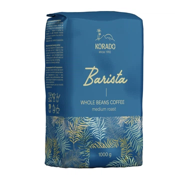 Кава в зернах Korado Barista Whole Beans Coffee Medium roast Корадо Баріста цільнозернова Середнє обсмаження 1кг