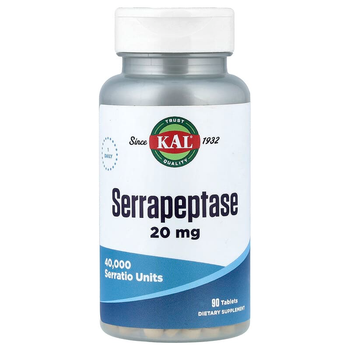 Серрапептаза KAL "Serrapeptase" 20 мг (90 таблеток)