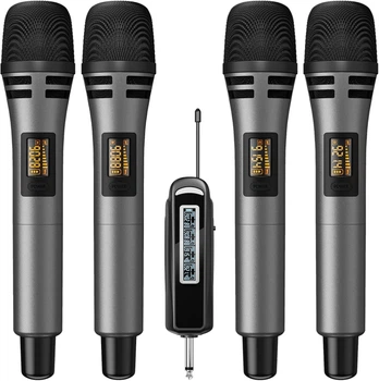 Беспроводные микрофоны TONOR TW361 для караоке (Комплект 4шт)