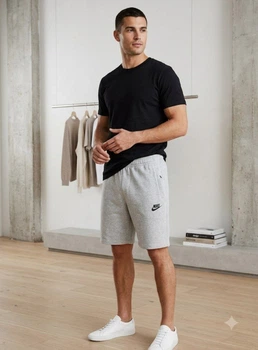 Чоловічі шорти Nike Sportswear Tech Fleece Grey сірі (014) 50 р.