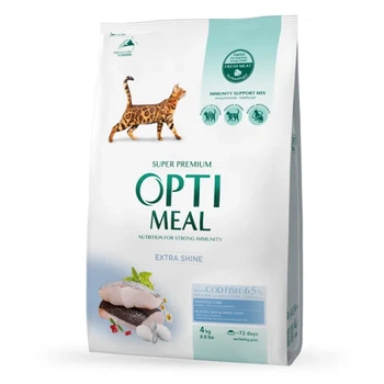 Сухий корм для дорослих котів Optimeal Adult Cat High in Cod Fish з тріскою 700 г