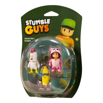 Набор фигурок Stumble Guys 3 шт Цыпленок Банан Мяумер