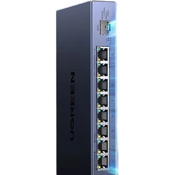 Коммутатор UGREEN 35049, 2.5G, 8 портов + оптический 10G