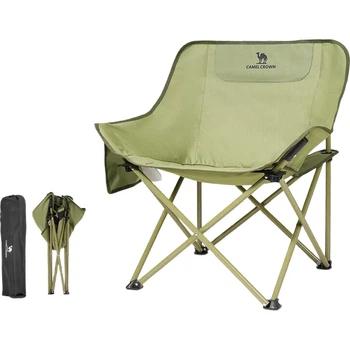 Складной походный стул CAMEL Outdoor Refined с подлокотником, спинкой, для рыбалки, шезлонг, кресло-луна 1J32265970D