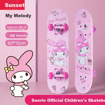 Детский скейтборд Xixia Melody для девочек 6-12 лет, двойной кикборд, четыре колеса, для начинающих и профессионалов, подарок на день рождения.