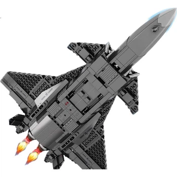 Військова модель винищувача J-20 QZCX, сумісна з конструктором LEGO, чудовий подарунок на день народження для хлопчиків і дітей