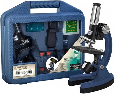 Микроскоп Konus Konuscience-2 300x-1200x в кейсе (Konus 5025)