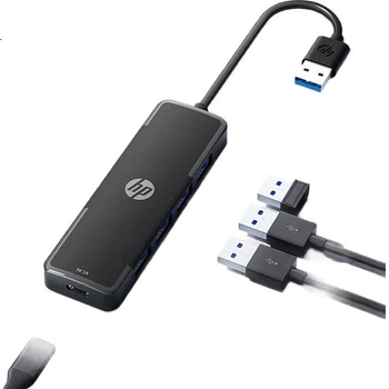 Удлинитель USB HP 2 метра, многопортовый USB-кабель-концентратор USB 3.0 для ноутбука, разветвитель для компьютера, автономный источник питания.