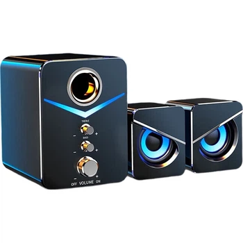 Компьютерные колонки Saida SADA 2.1 Bluetooth для телефона, мультимедиа, дома, настольного компьютера, ноутбука, игр, онлайн-уроков, миниатюрный сабвуфер D-221