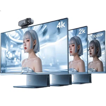 Веб-камера Stiger 4K HD для компьютера с микрофоном, встроенная для прямой трансляции, для настольных компьютеров и ноутбуков, USB-подключение, для видеоконференций и онлайн-занятий.