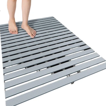 Коврик для ванной комнаты Baineng Anti-Slip 61x90 см серо-синий