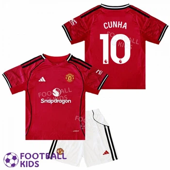 Дитяча футбольна форма Manchester United CUNHA 10 Манчестер Юнайтед 2026 Home 135-145 см (set44101-137261-4)