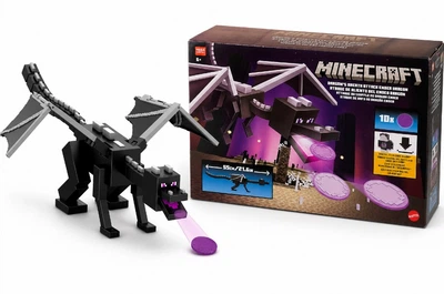 Интерактивная Фигурка Майнкрафт Эндер Дракон 55 см Minecraft Dragon's Breath Attack Ender Dragon Mattel JKC13