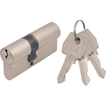 Циліндр дверний AGB C603162232 64 mm, англійська ключ, латунь/нікель матовий 2422