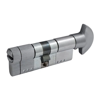 Циліндр дверний Securemme K22 322TPCS51511X5 50/50 мм ключ/поворотник, 5 ключів + 1 монтажний ключ, матовий хром 2467